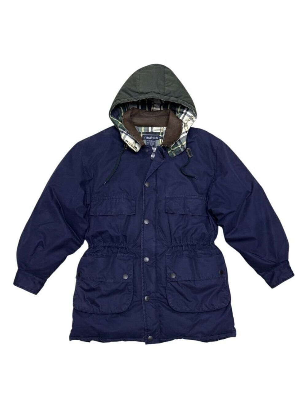 NAUTICA Duck Down Fill Winter Puffer Parka Jacket Coat Mens Medium